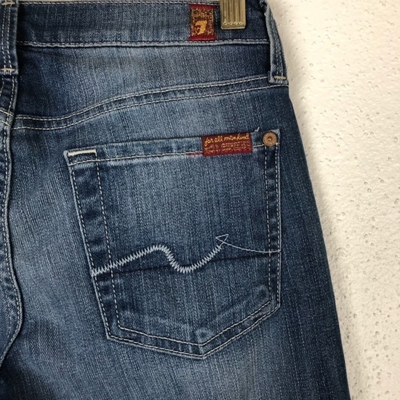 7 FOR ALL MANKIND  STRAIGHT LEG JEAN NWOT 25 - Picture 6 of 6